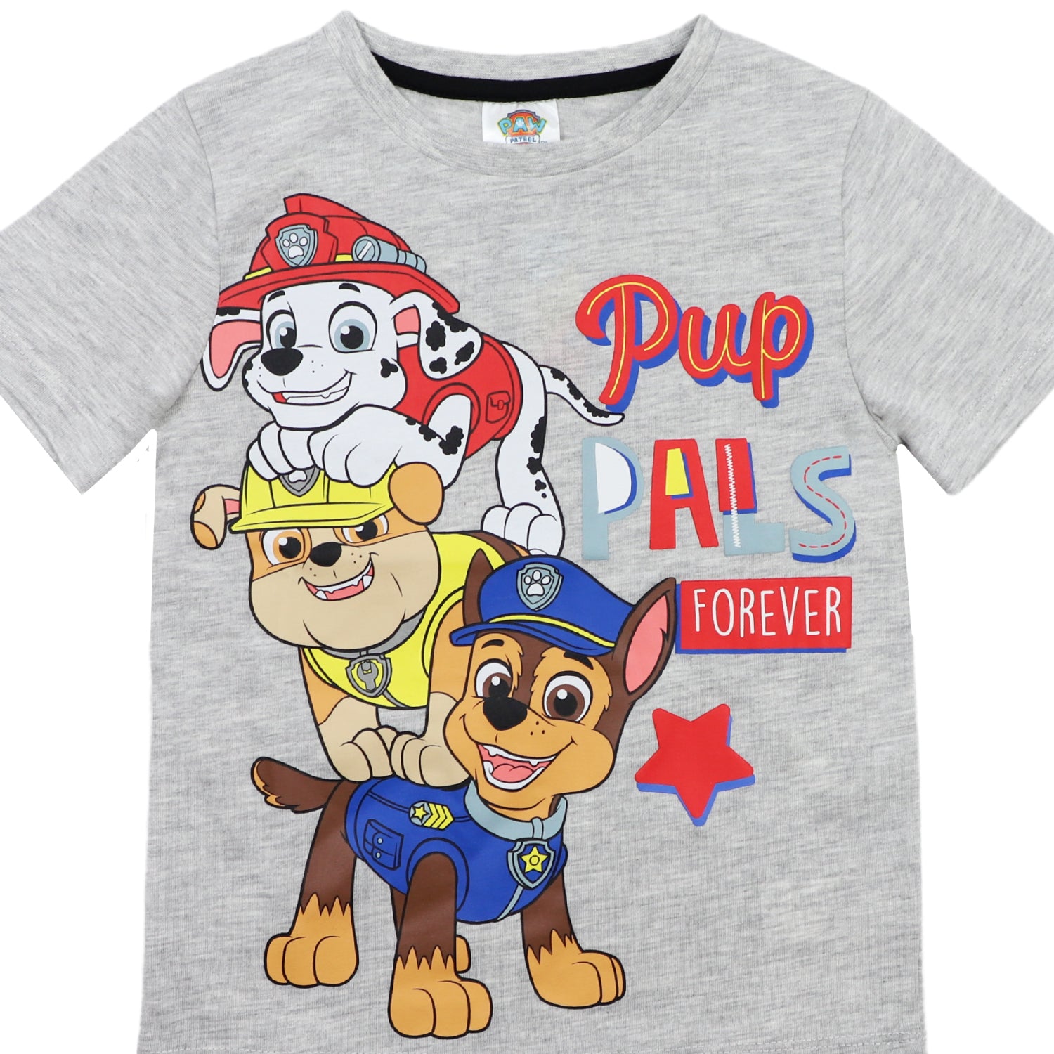 Polera Niño Chase Pup Pals Gris Paw Patrol
