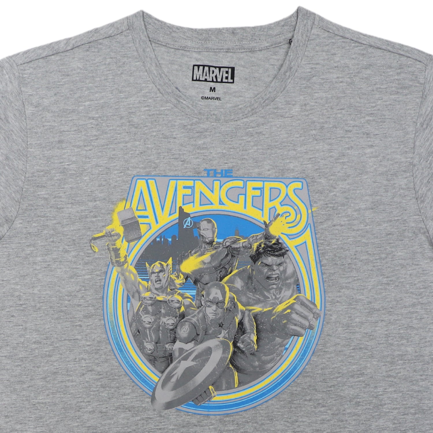 Polera Hombre Avengers Portal Gris Marvel