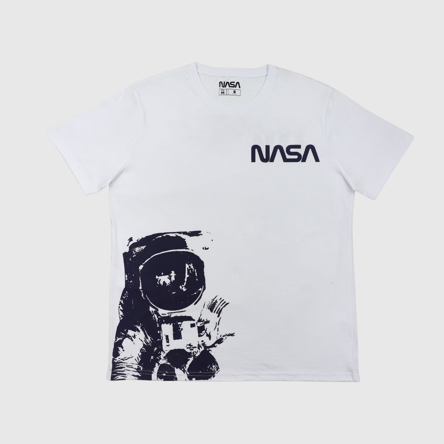 Polera Hombre Cool Blanco Nasa