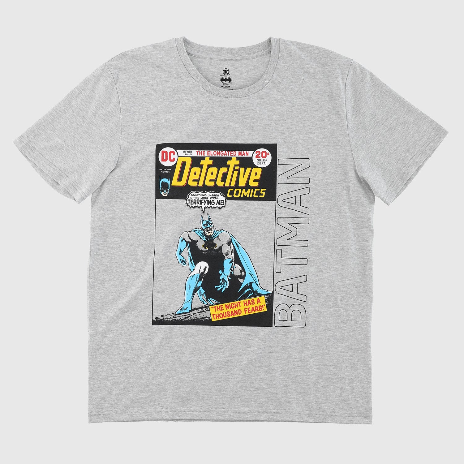 Polera Hombre Batman Detective Gris DC Comics