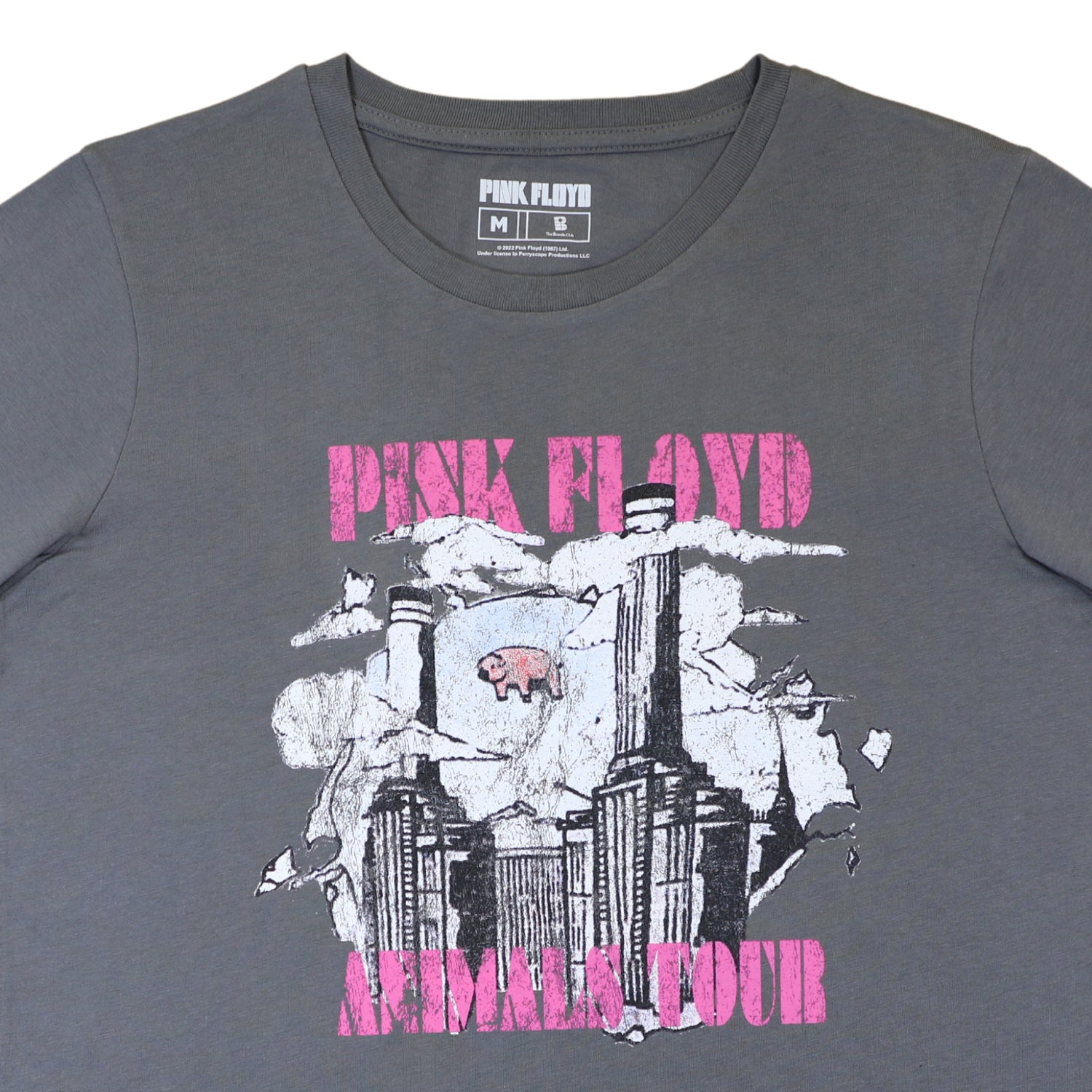Polera Mujer Aminals Tour Gris Pink Floyd