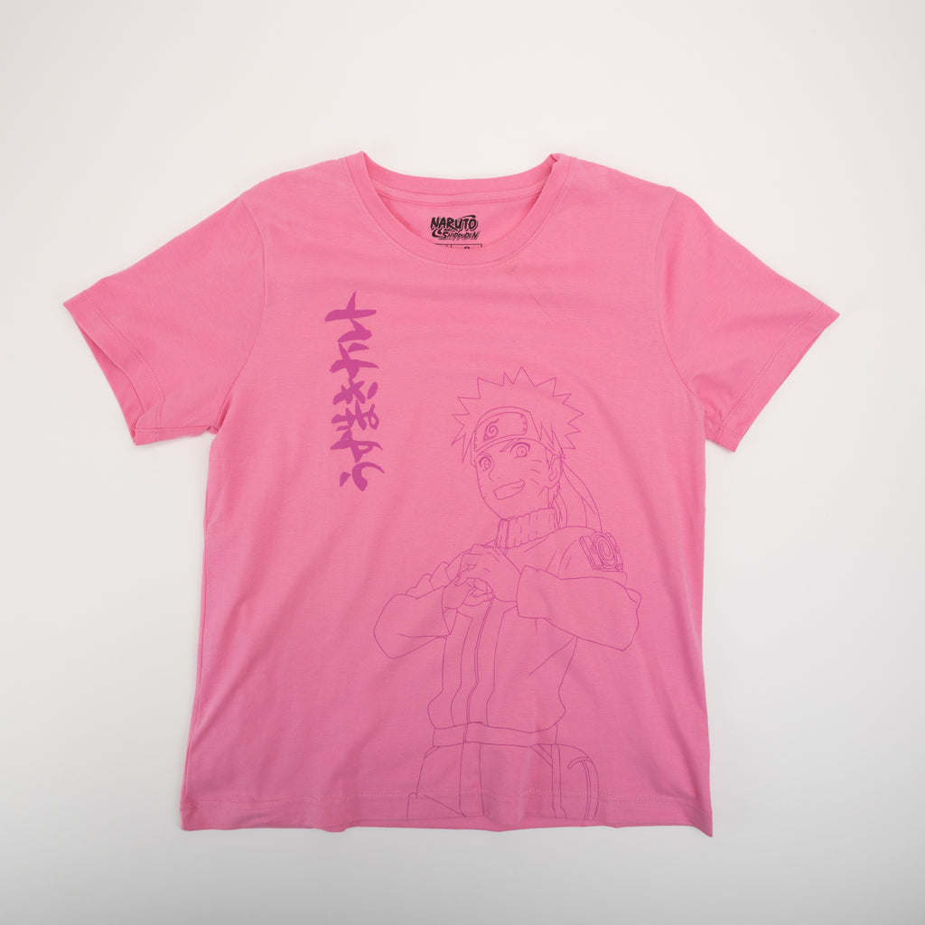 Polera Mujer Ready Rosado Naruto