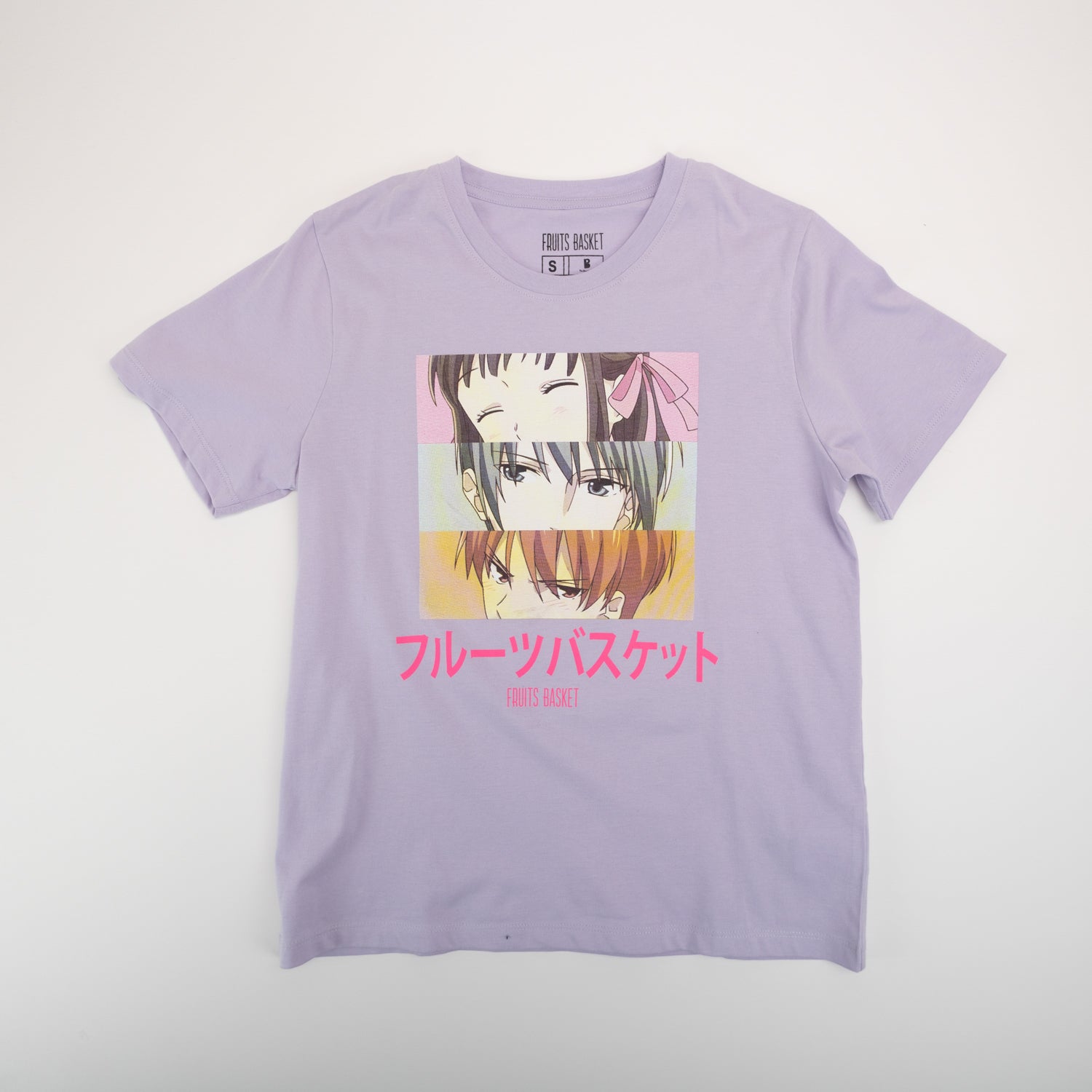 Polera Mujer Face Morado Fruits Basket