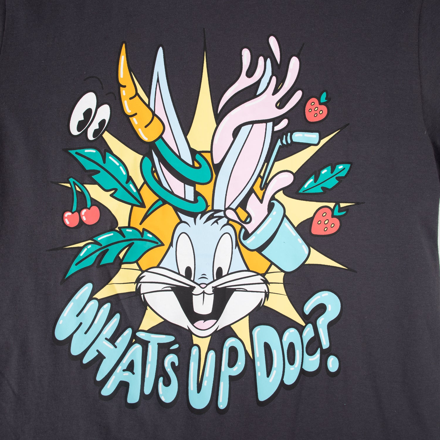 Polera Hombre Bugs Bunny Negro Looney Tunes