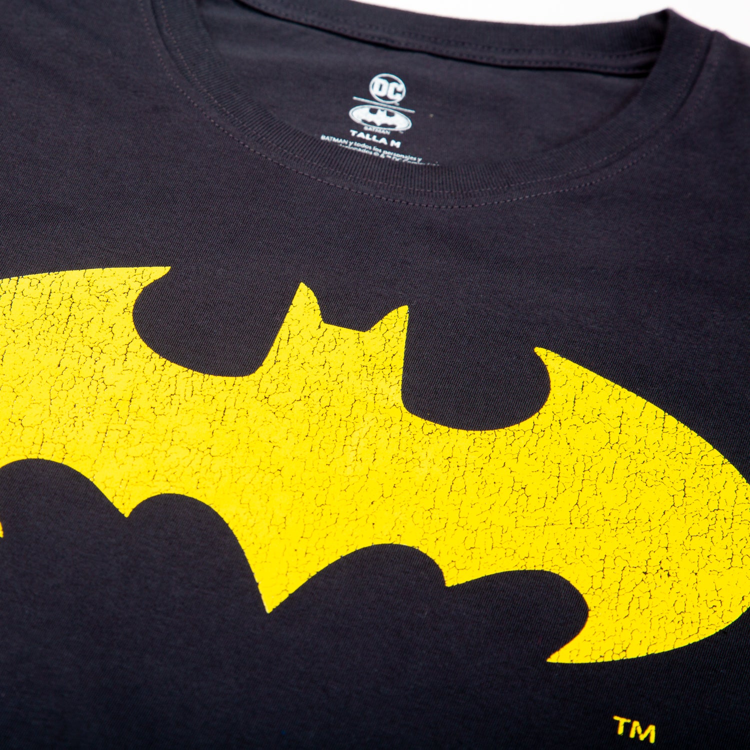 Polera Hombre Batman Logotipe Negro DC Comics