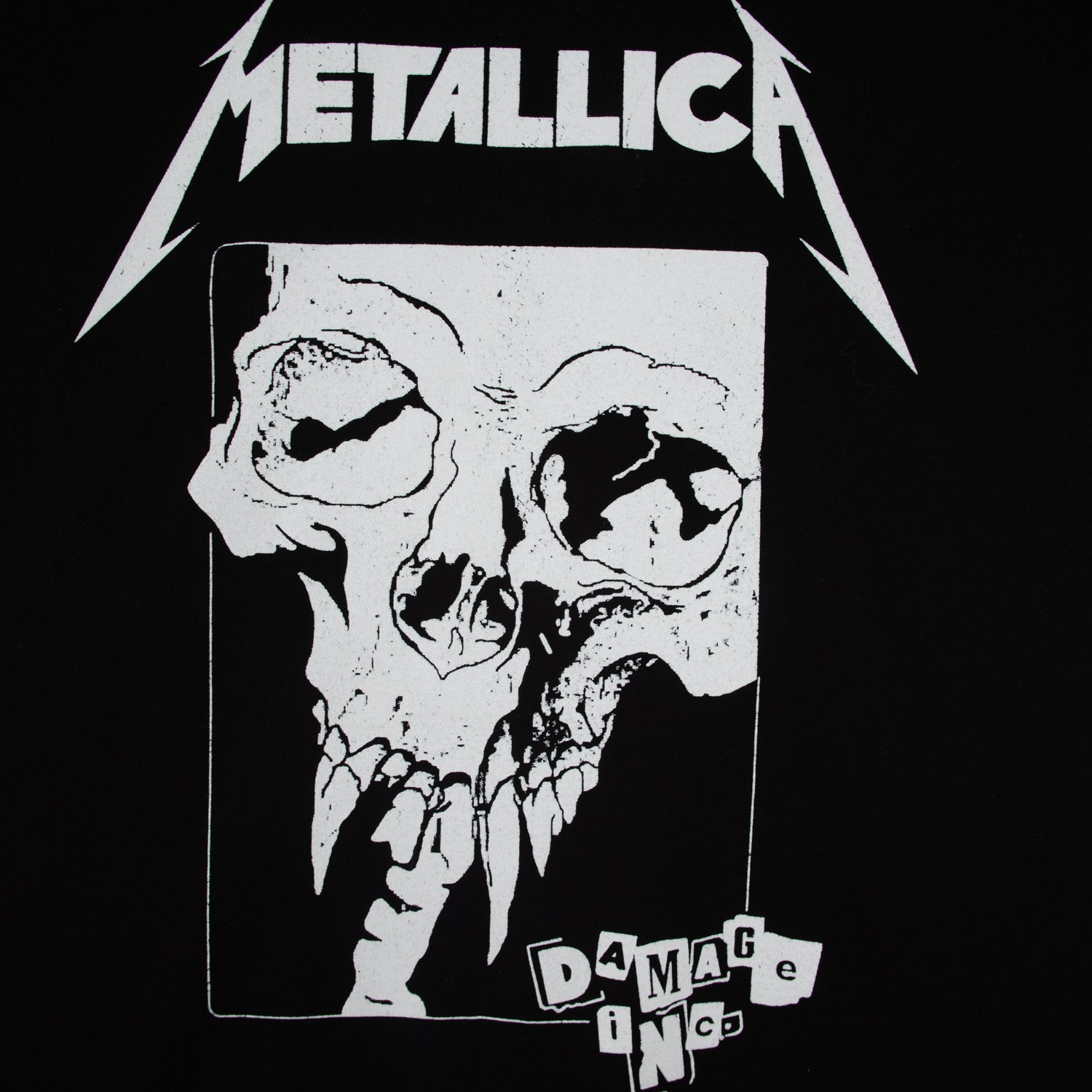 Polera Hombre Metallica Calavera Negro