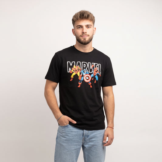 Polera Hombre Superheroes Negro Marvel - Poleras Chile | The Brands Club cl