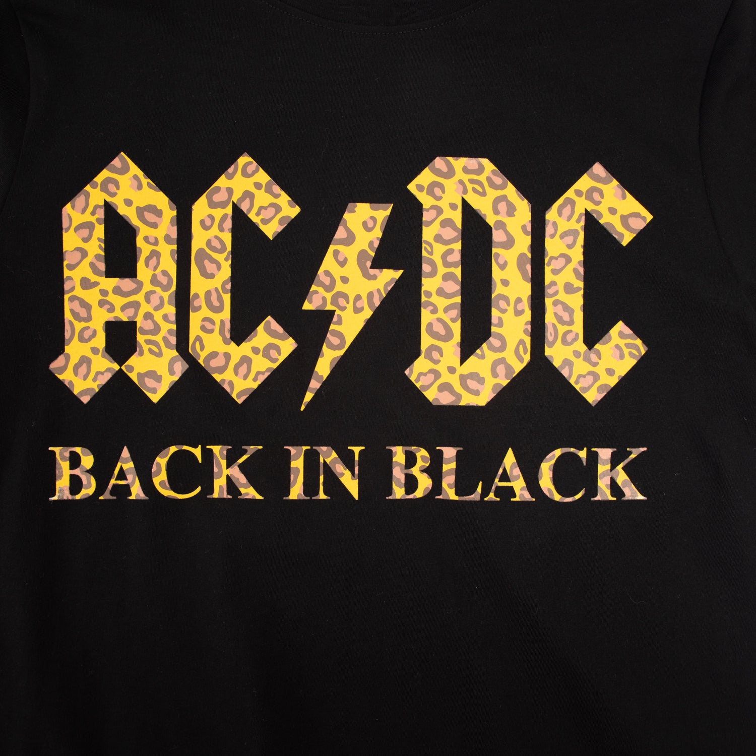 Polera Mujer  Acdc Animal Negro