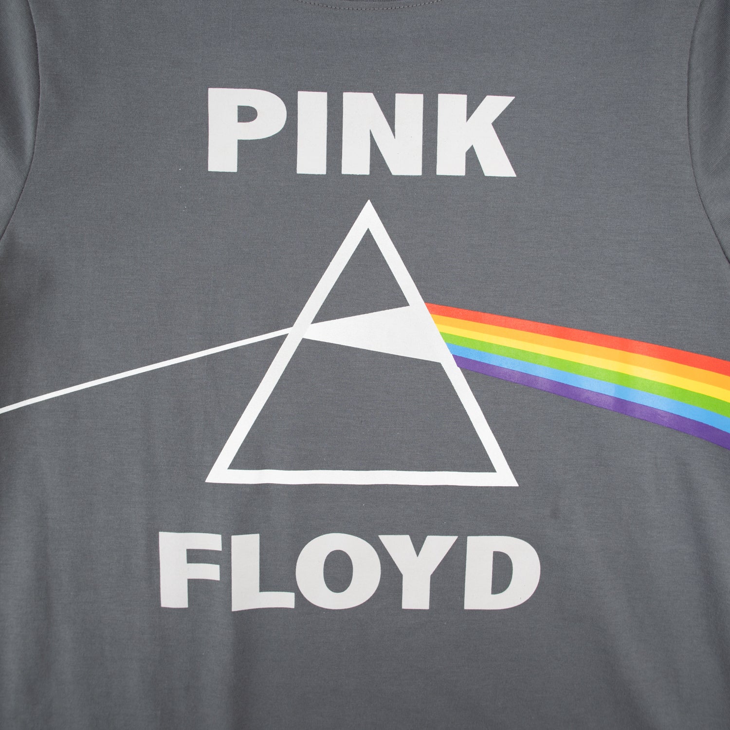 Polera Mujer  Pink Floyd Prisma Gris