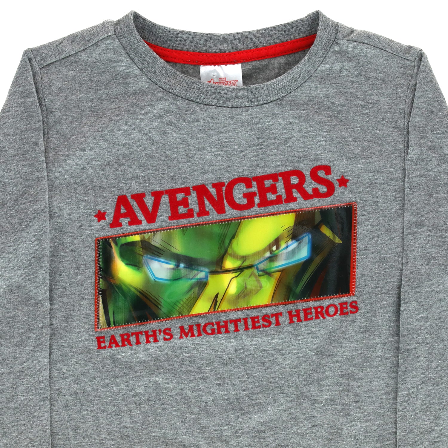 Polera Manga Larga Niño Iron Man Heroes Gris Marvel