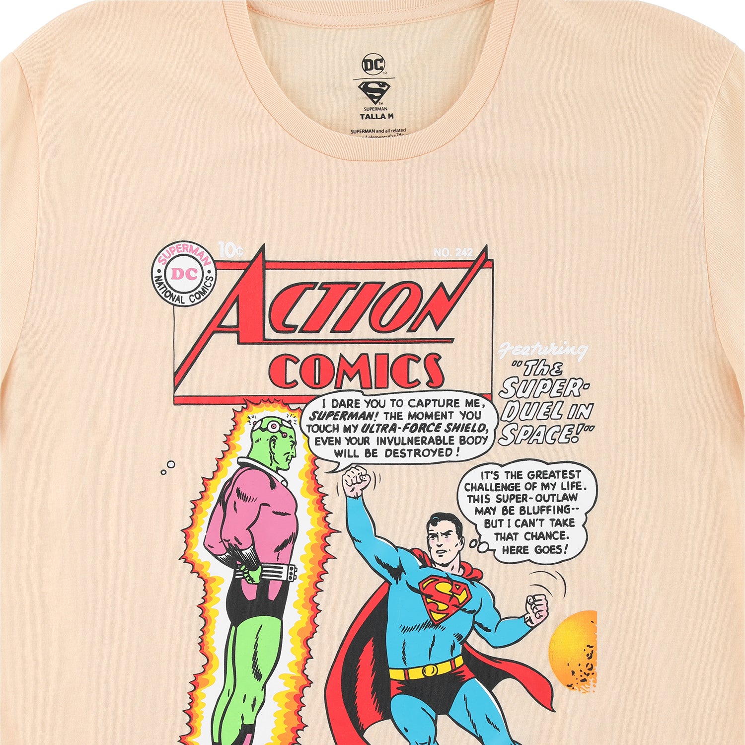 Polera Hombre Action Comics Damasco Dc Comics