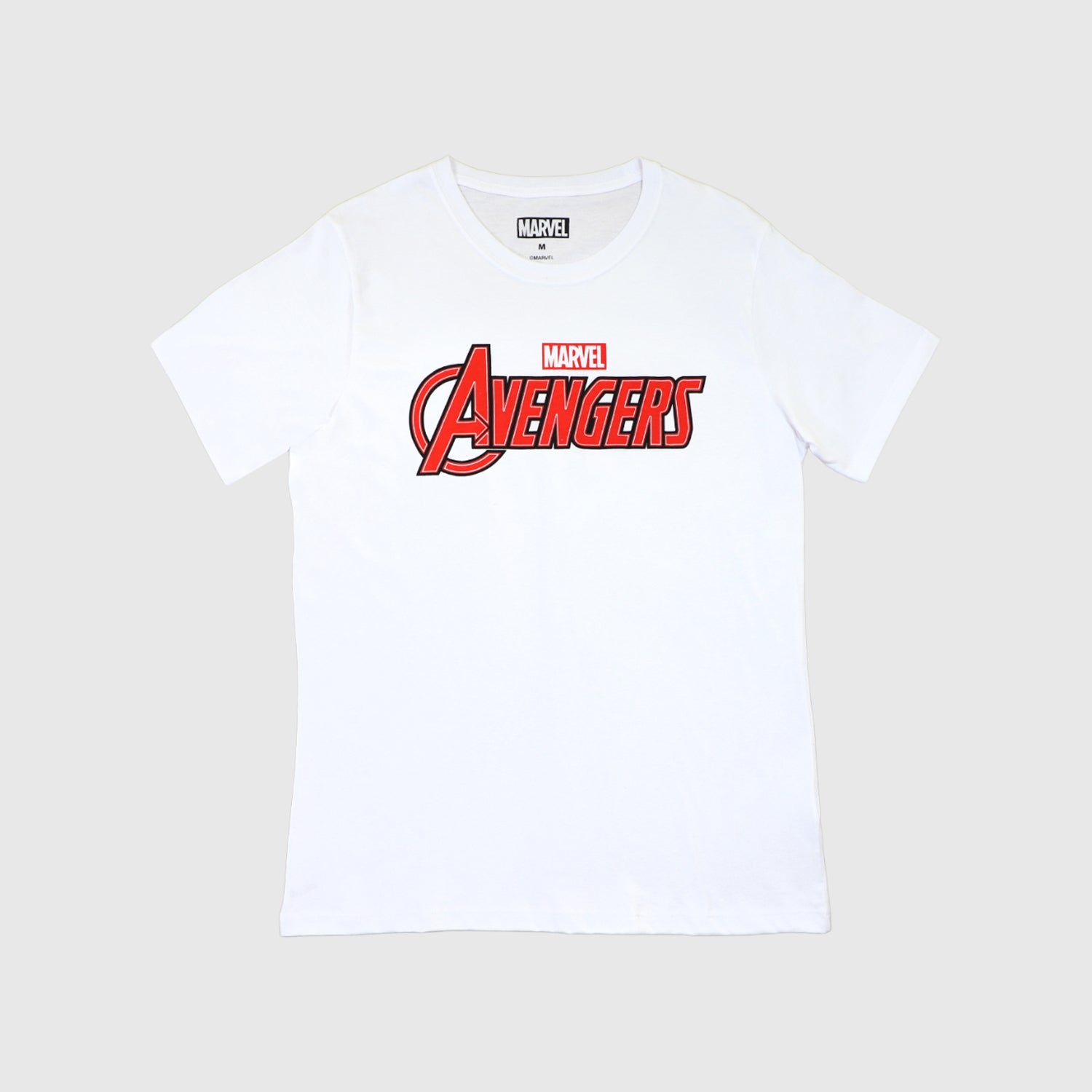 Polera Hombre Avengers Logo Blanco Marvel