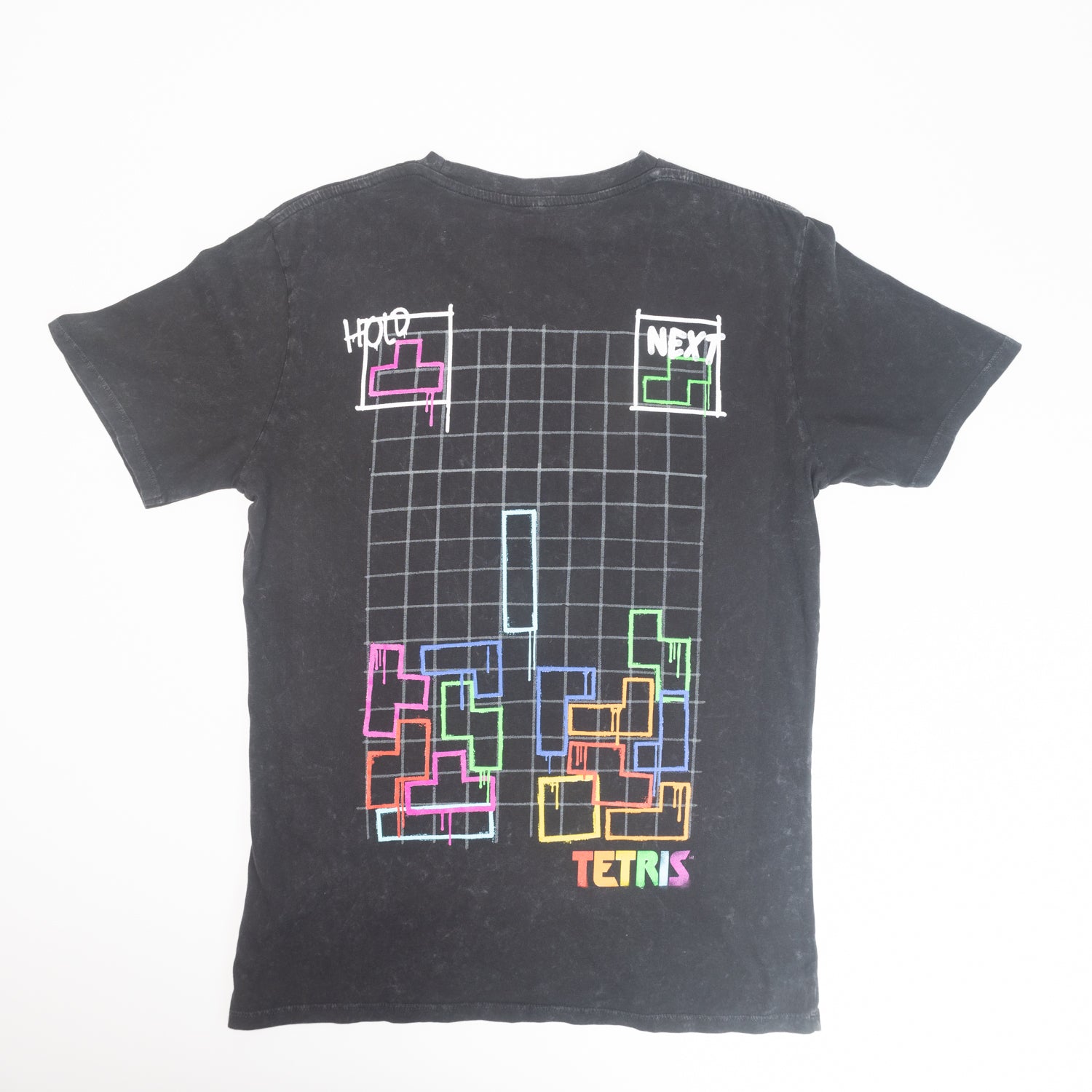 Polera Hombre  Tetris  Colours Negro