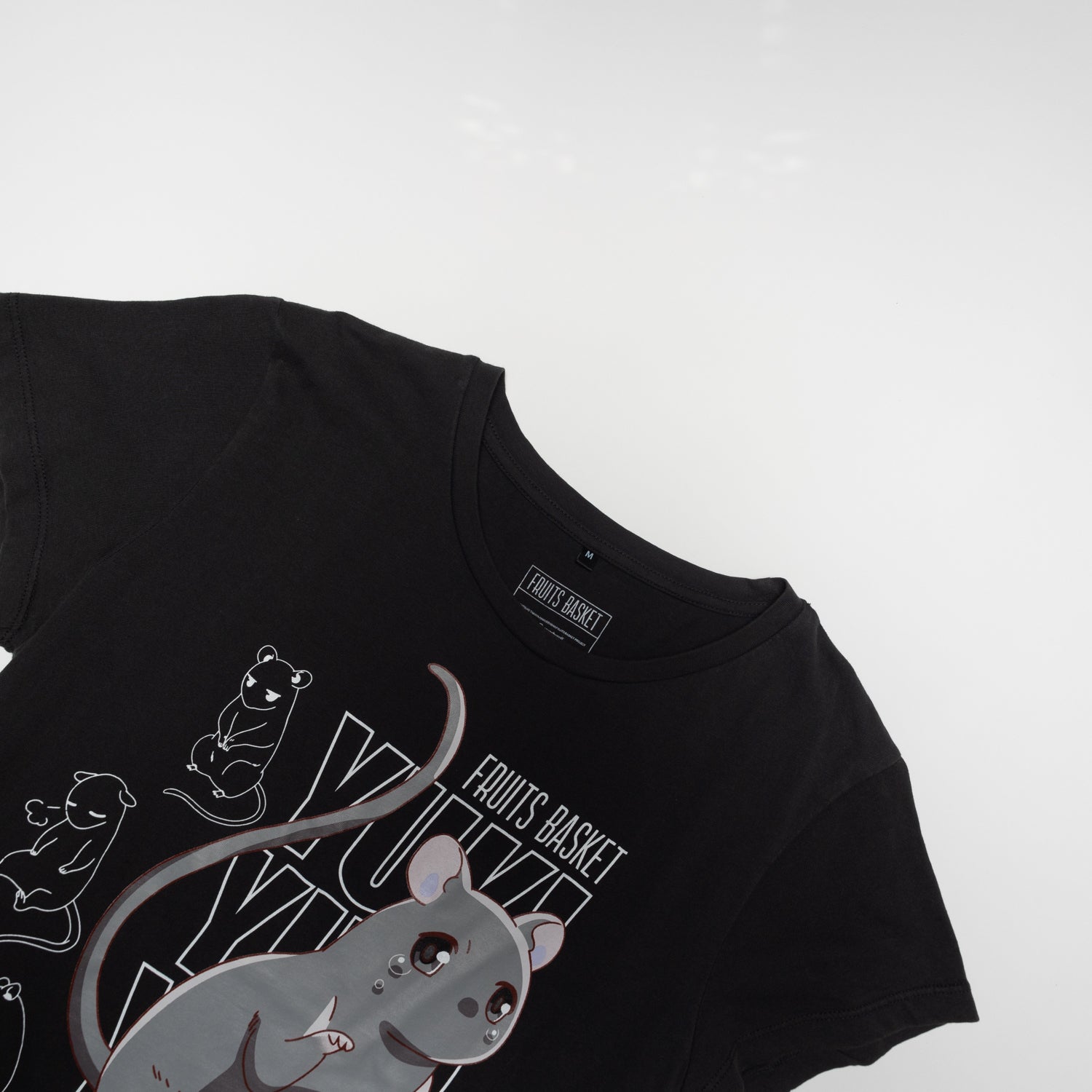 Polera Mujer  Fruits Basket  Animal Gris