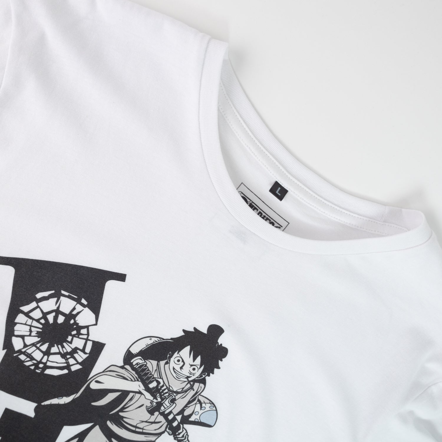 Polera Hombre YOU One Piece Luffy Blanco