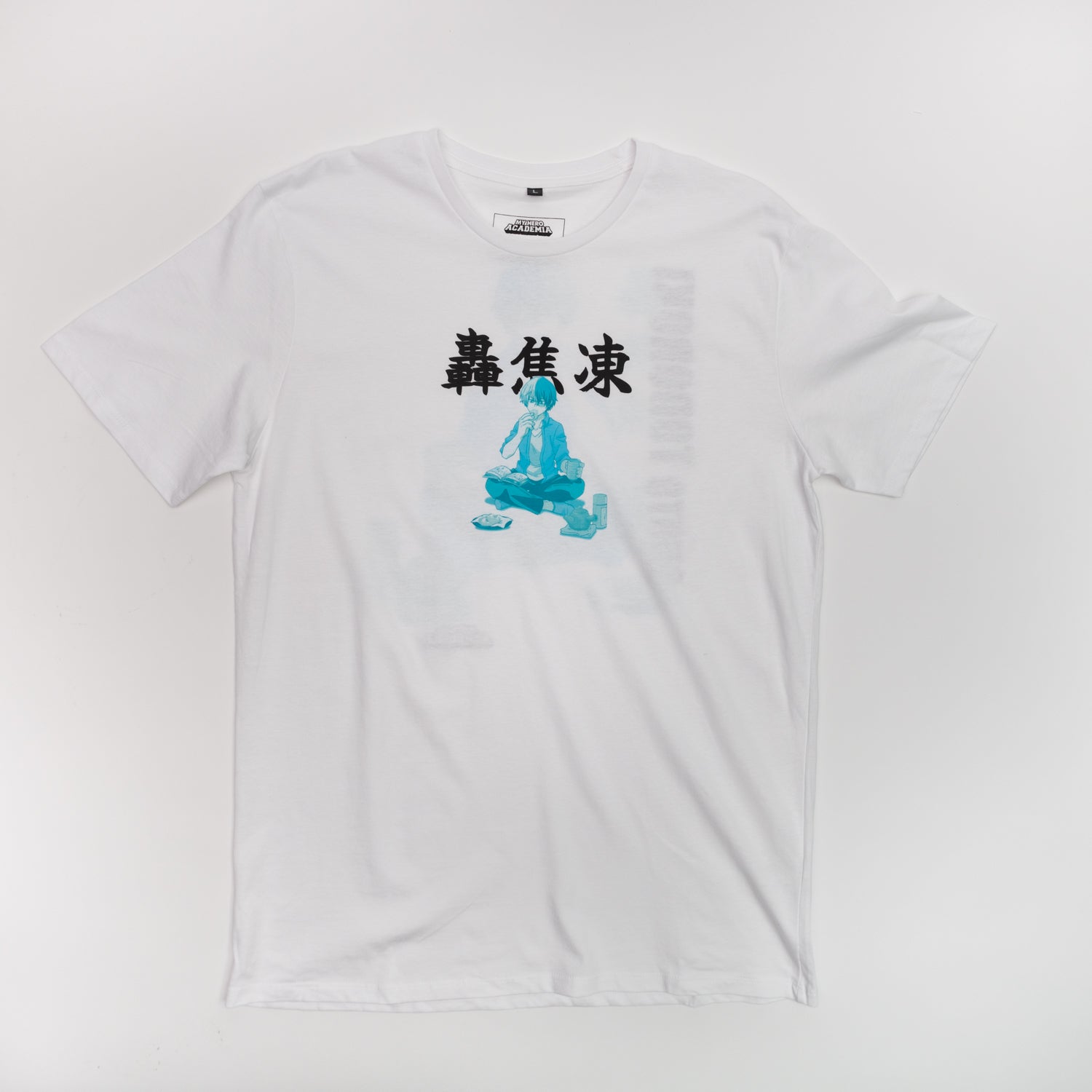 Polera Hombre  My Hero Academia  Shoto Blanco