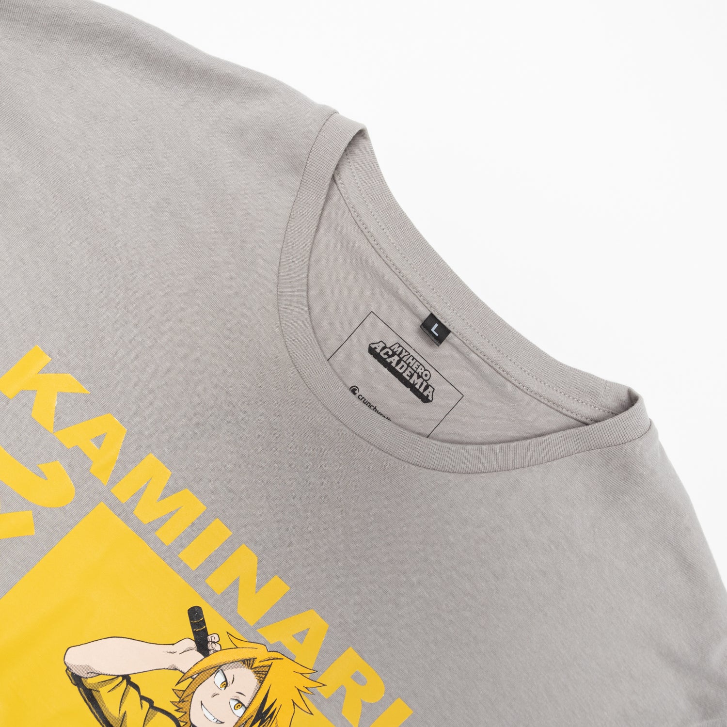 Polera Hombre  My Hero Academia  Kaminari Gris