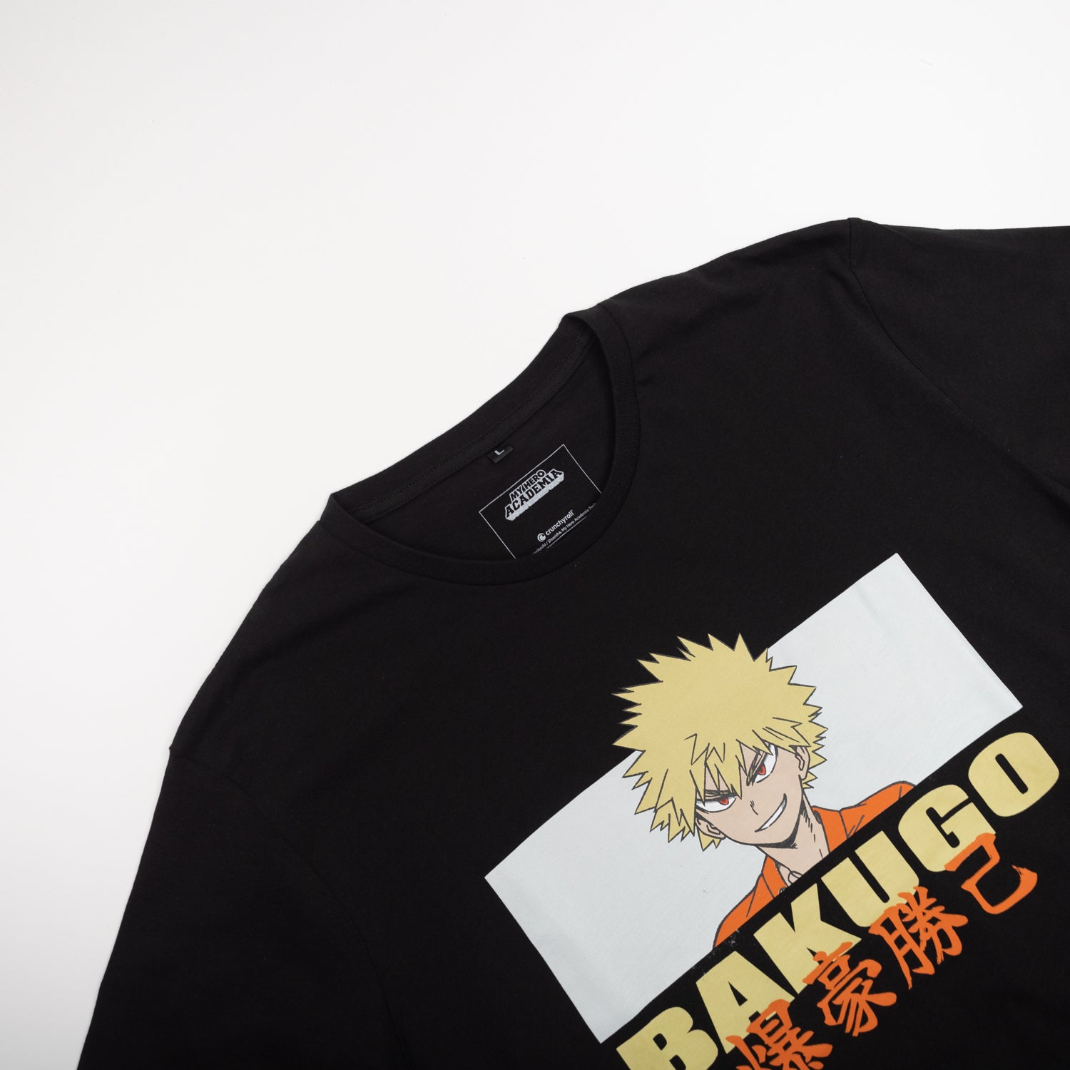 Polera Hombre  My Hero Academia  Bakugo Negro