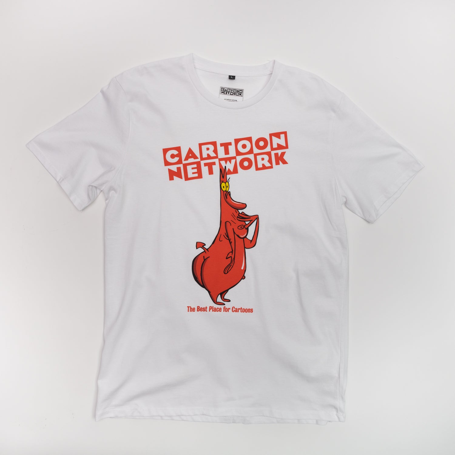 Polera Hombre  Cartoon Network La Vaca Y El Pollito Blanco