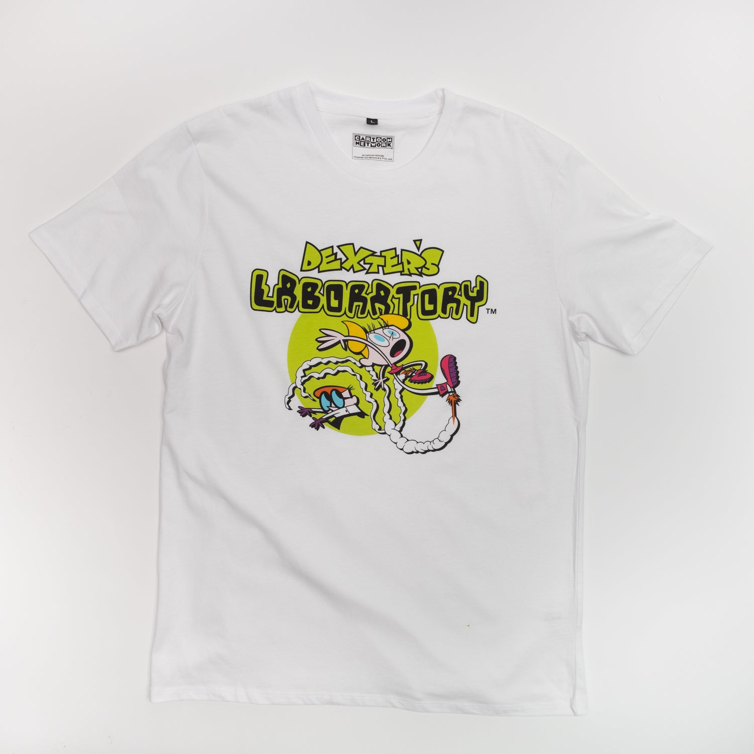 Polera Hombre  Cartoon Network Dexter Blanco