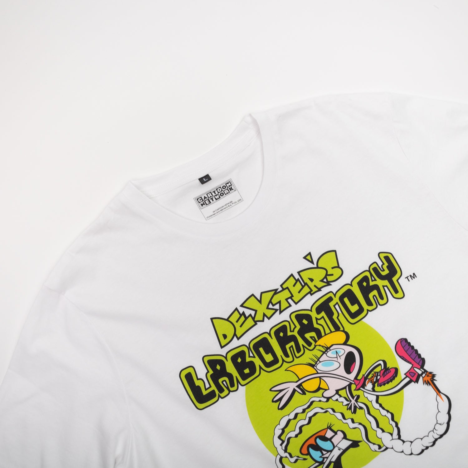 Polera Hombre  Cartoon Network Dexter Blanco