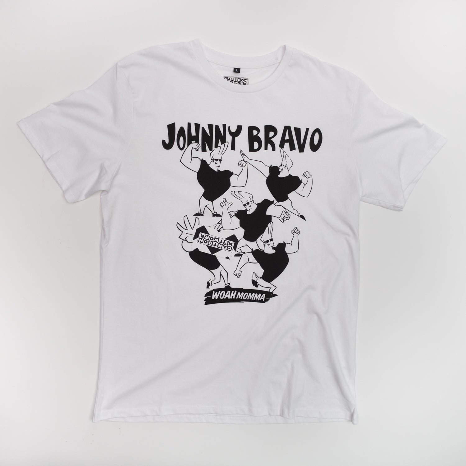 Polera Hombre  Jonny Bravo Blanco Cartoon Network