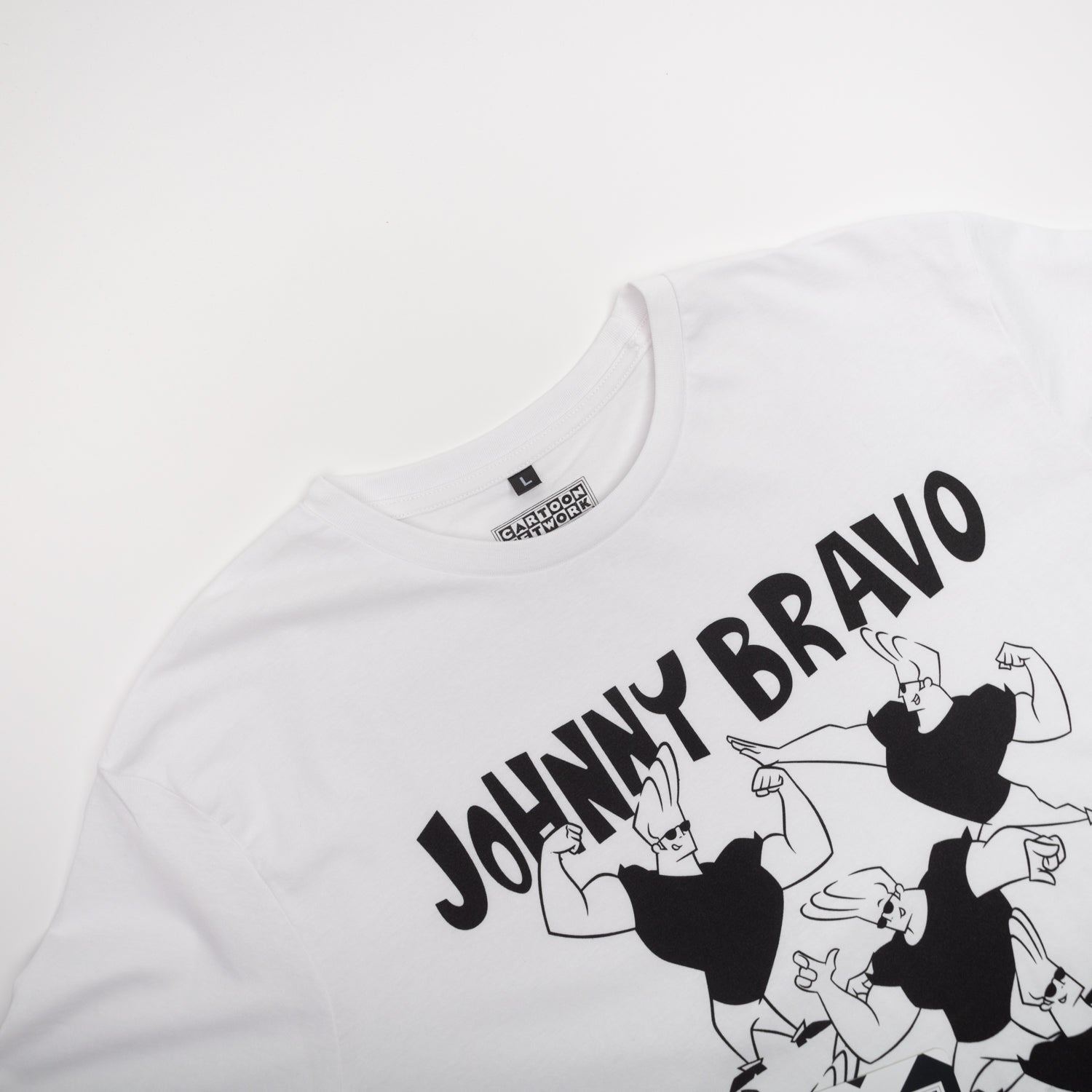 Polera Hombre  Jonny Bravo Blanco Cartoon Network
