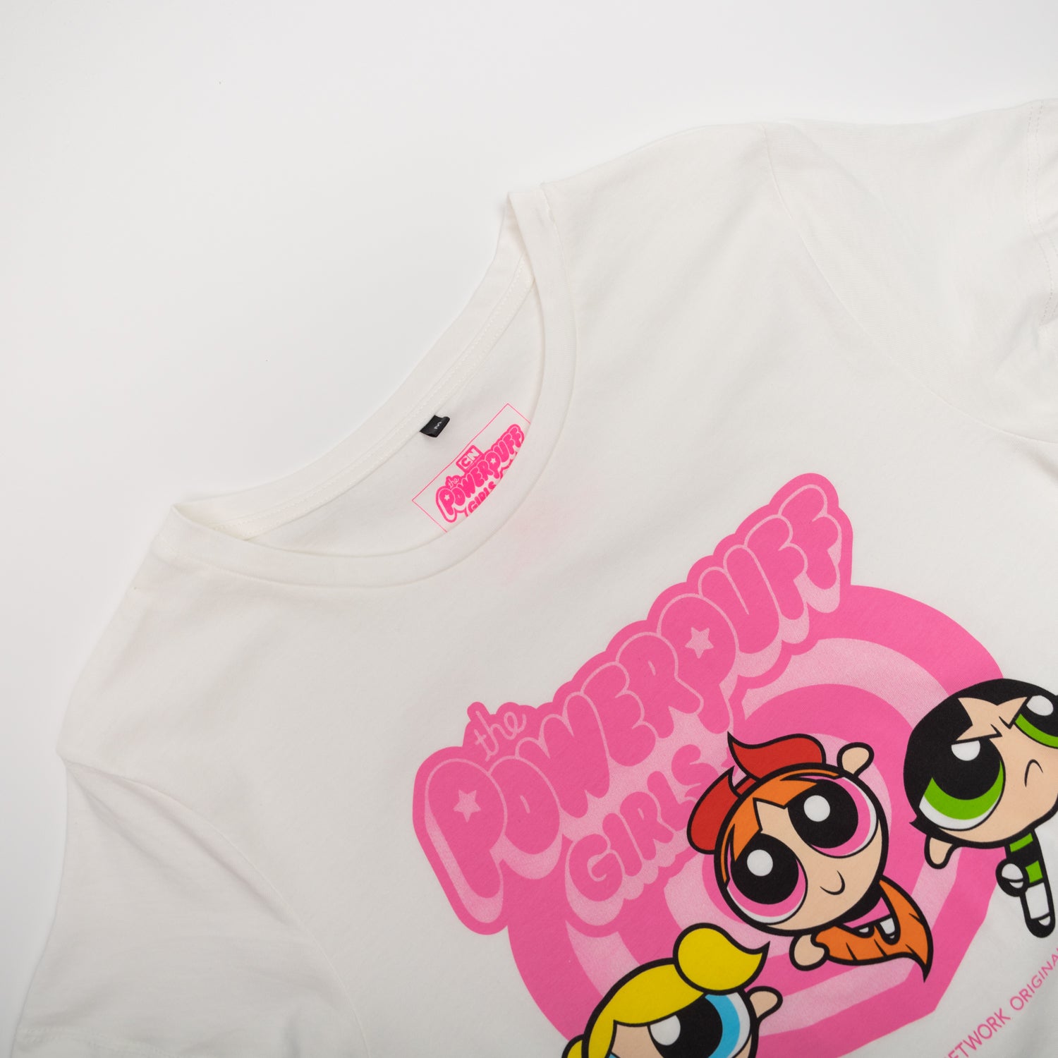 Polera Mujer  Cartoon Network Chicas Superpoderosas Blanco