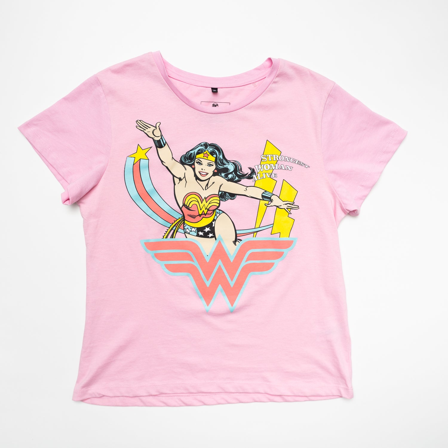 Polera Mujer Dc Comics Wonder Woman Rosado