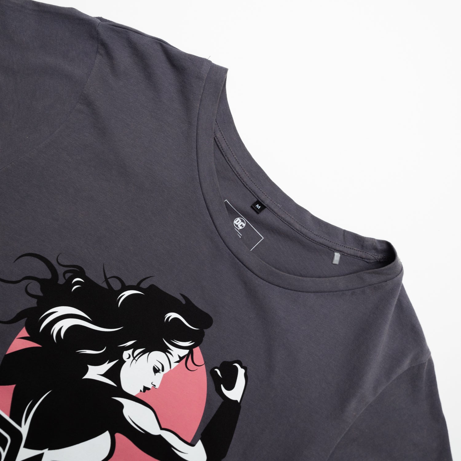 Polera Mujer Dc Comics Wonder Woman Gris