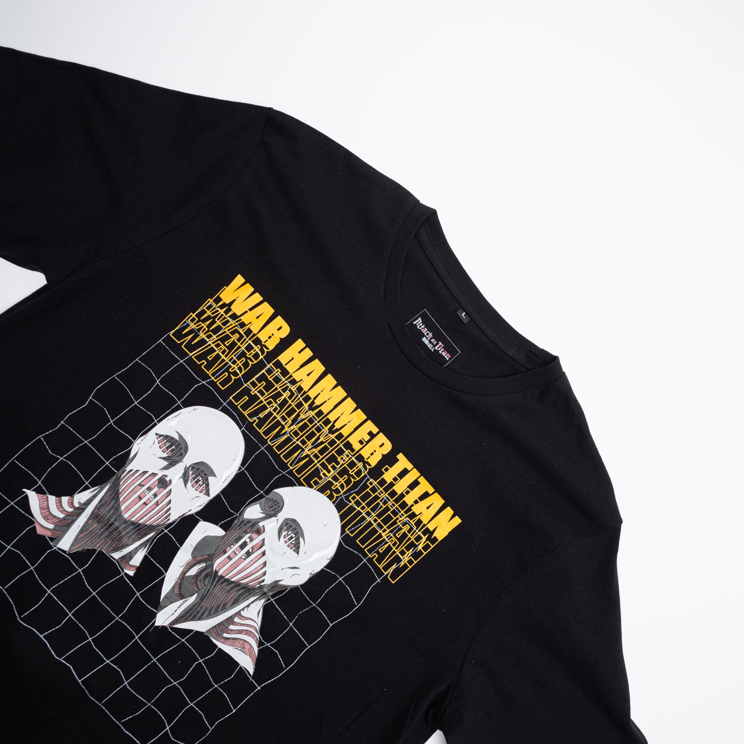 Polera Hombre Attack On Titan Martillo Negro