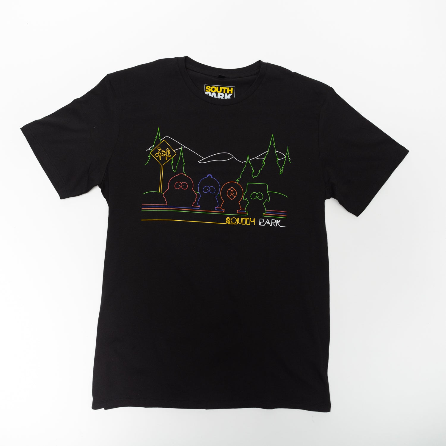 Polera Hombre South Park Personajes Negro MTV