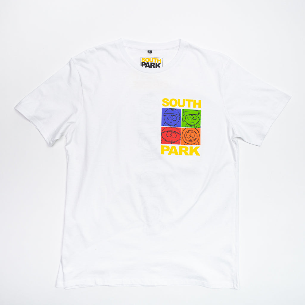 Polera Hombre South Park Personajes Blanco MTV