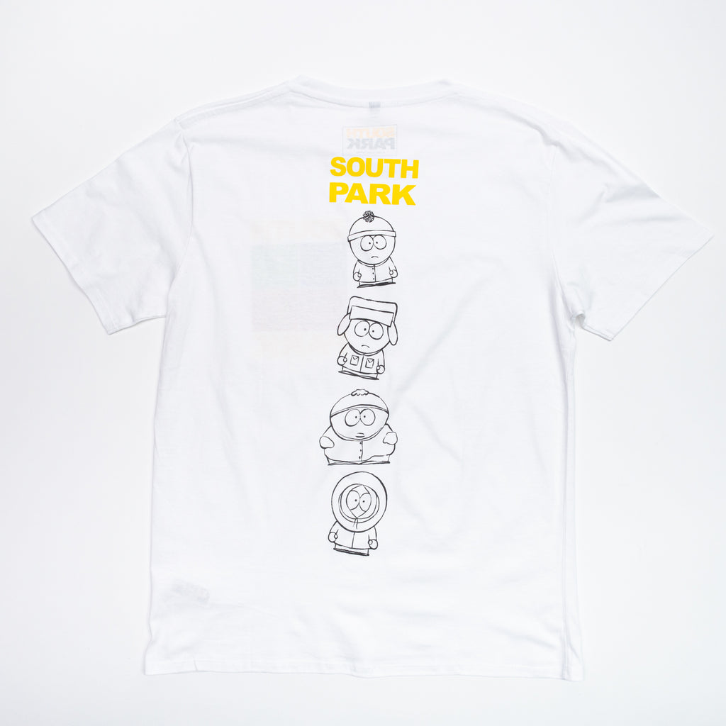 Polera Hombre South Park Personajes Blanco MTV