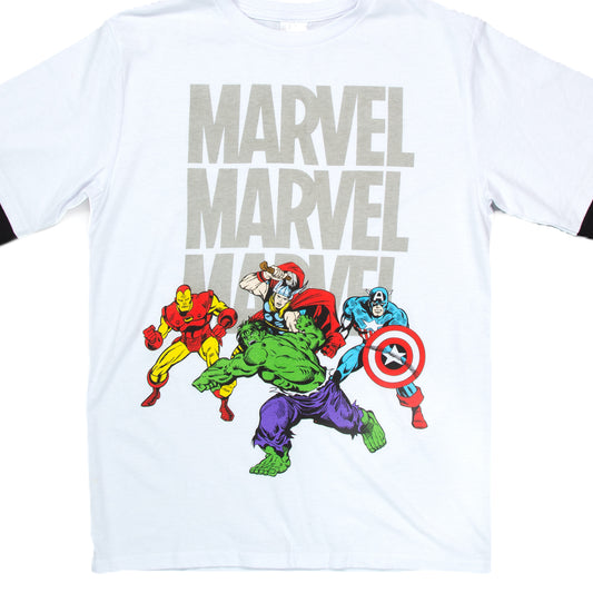 Polera Manga Larga Niño Marvel Doble Blanco Marvel - Poleras Chile | The Brands Club cl