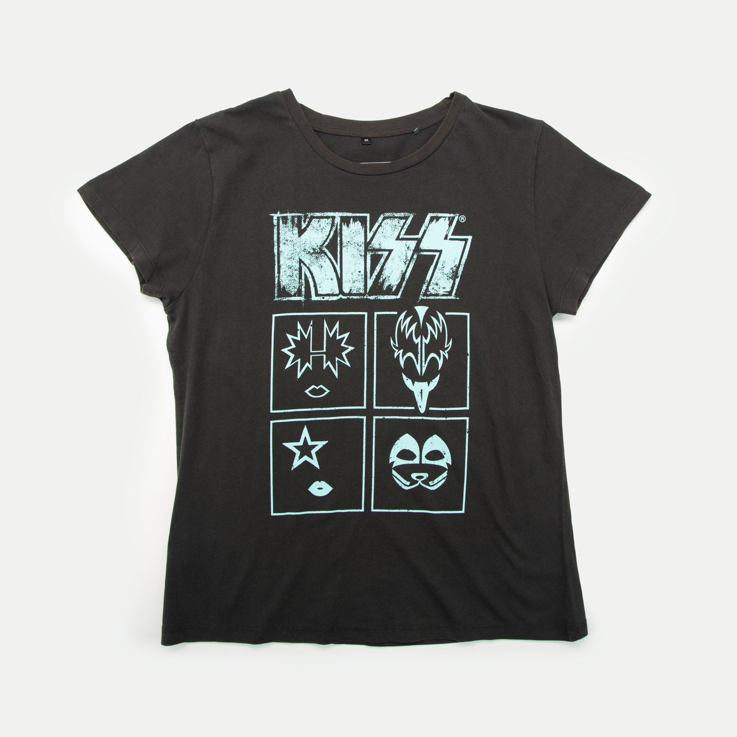 Polera Mujer Siluetas Gris Kiss