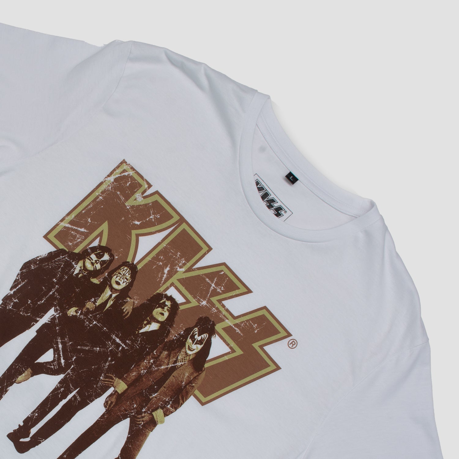 Polera Hombre Dressed To Kill Kiss Blanco