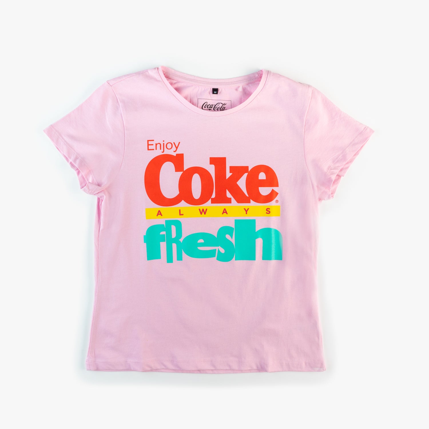 Polera Mujer  Coca Cola  Rosado