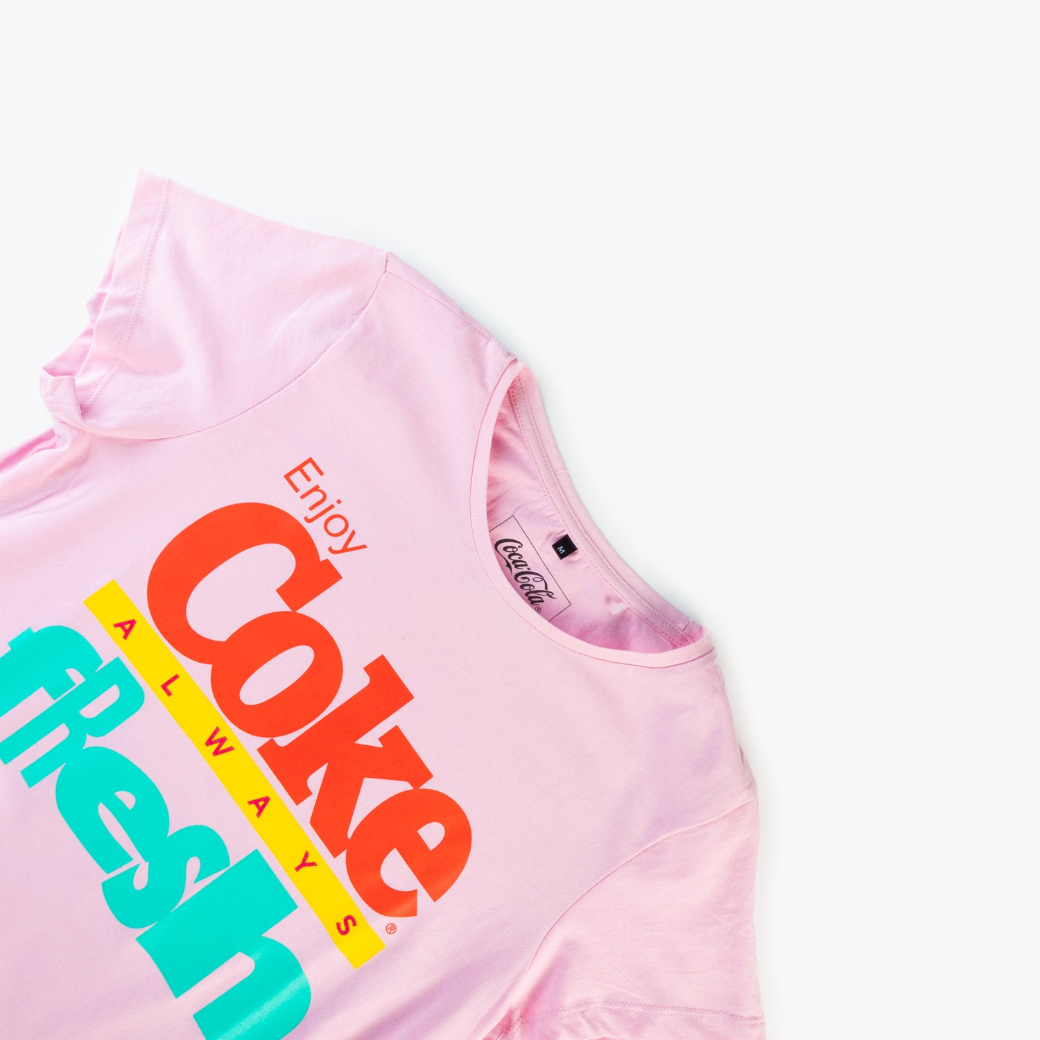 Polera Mujer  Coca Cola  Rosado