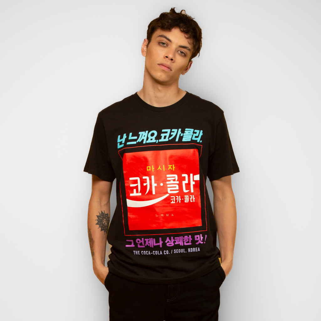 Polera Hombre Coca Cola  Negro