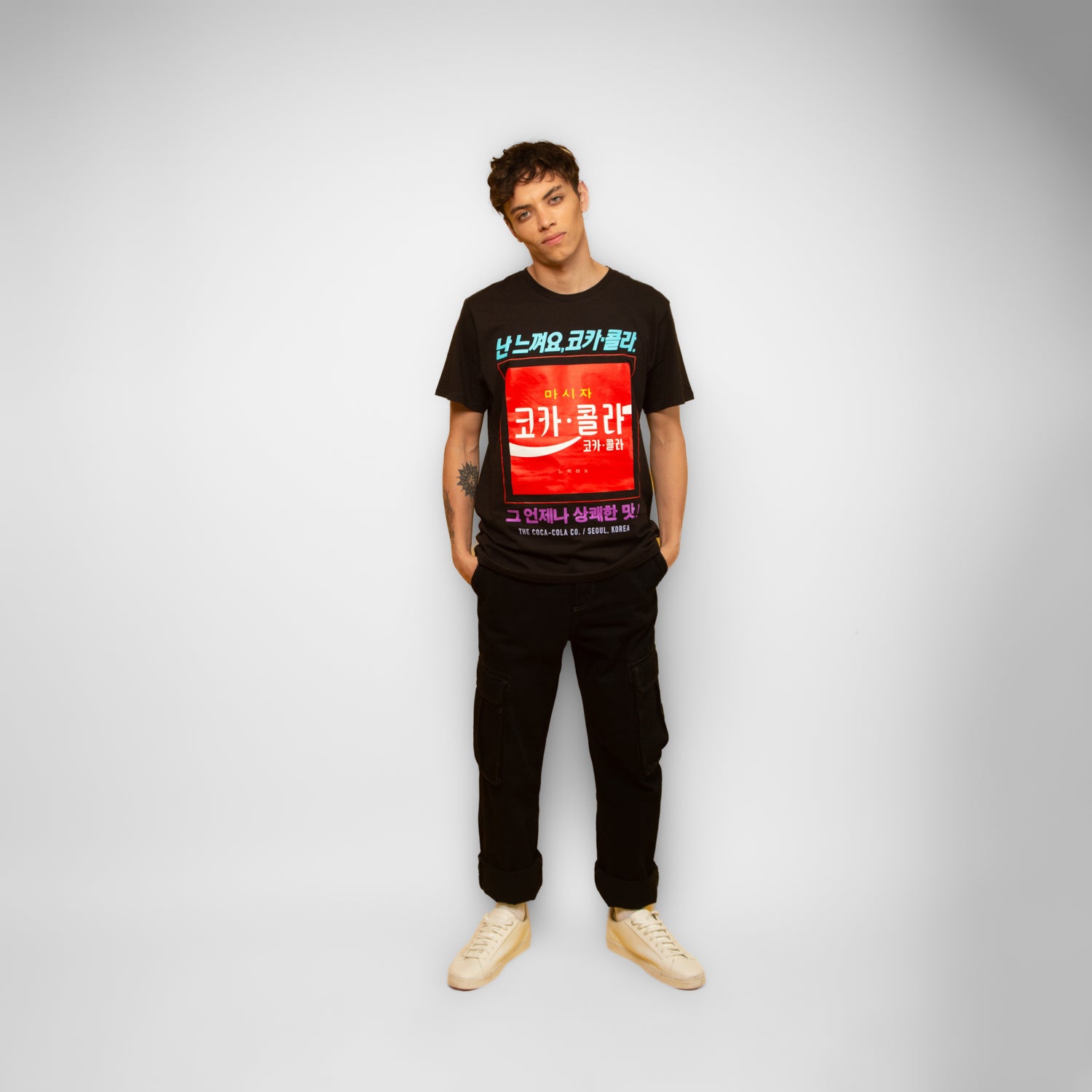 Polera Hombre Coca Cola  Negro