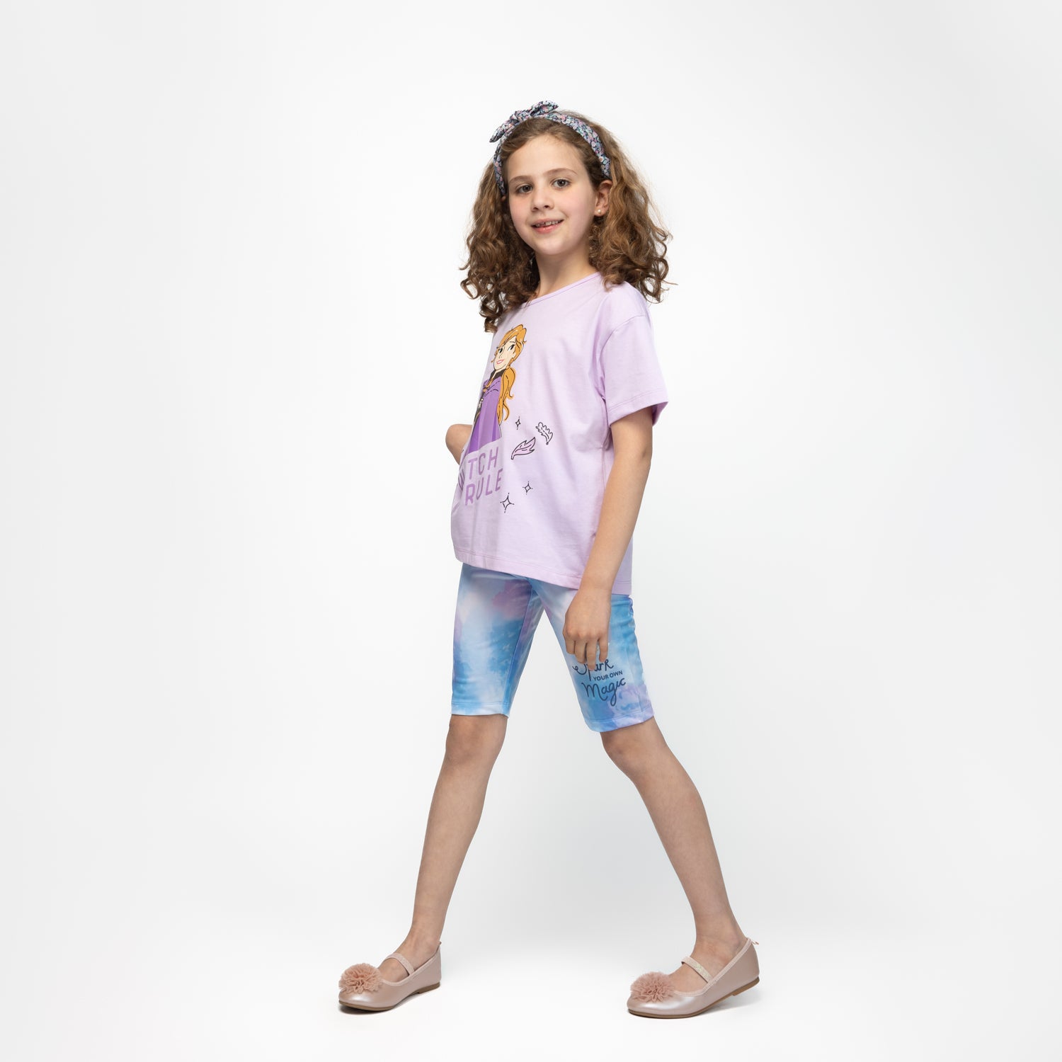 Polera Niña Watch Me Rule Frozen Morado Disney
