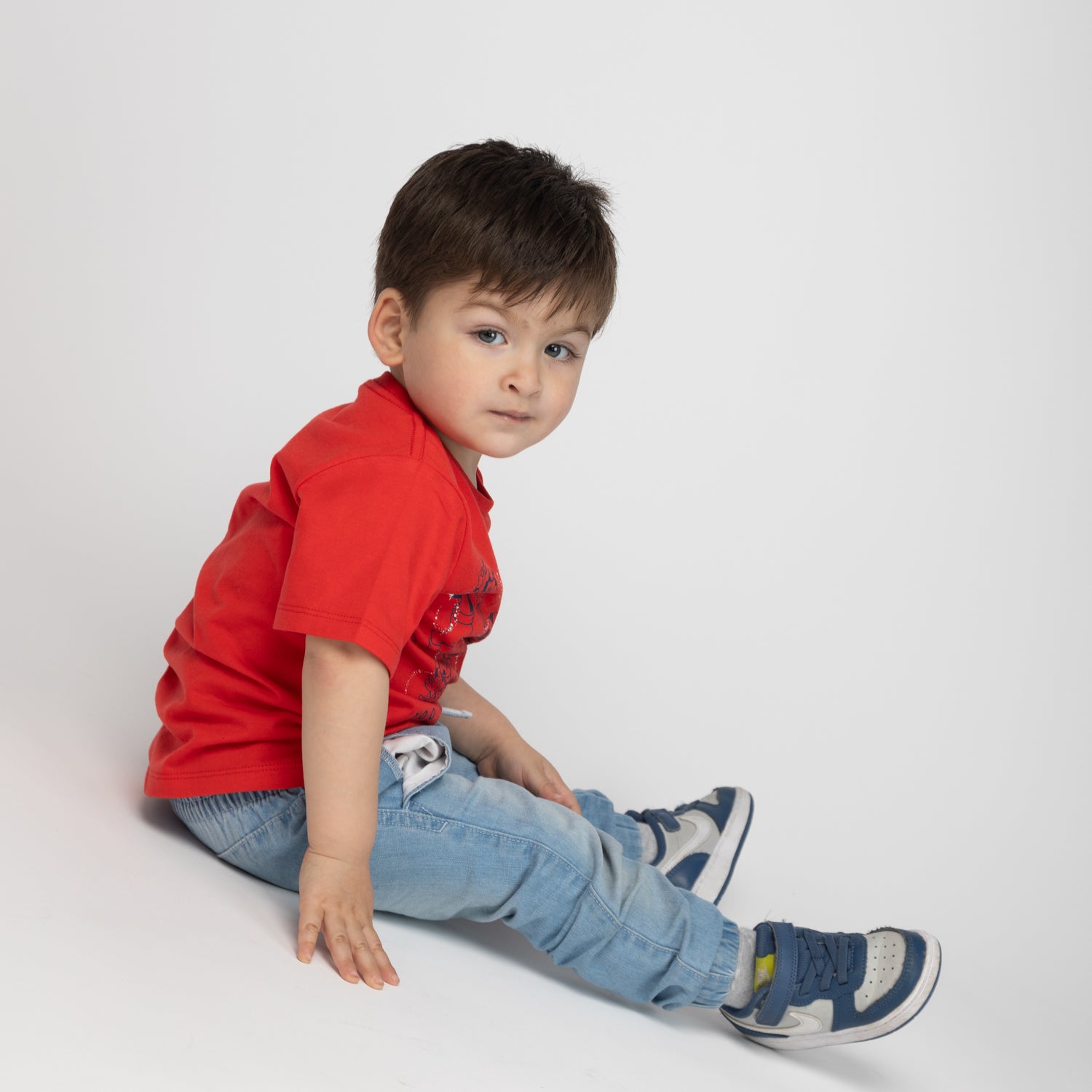 Polera Niño Micke & Minnie 100 años Rojo Disney