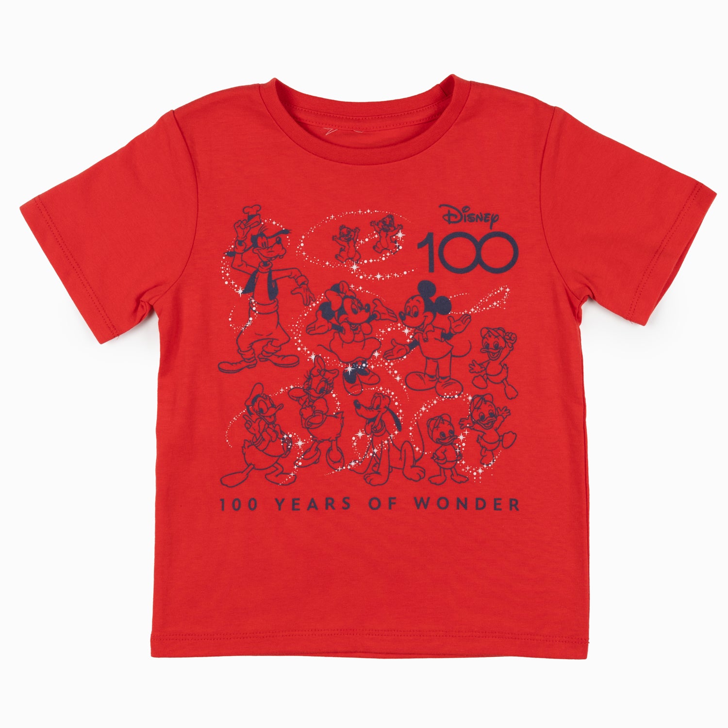 Polera Niño Micke & Minnie 100 años Rojo Disney