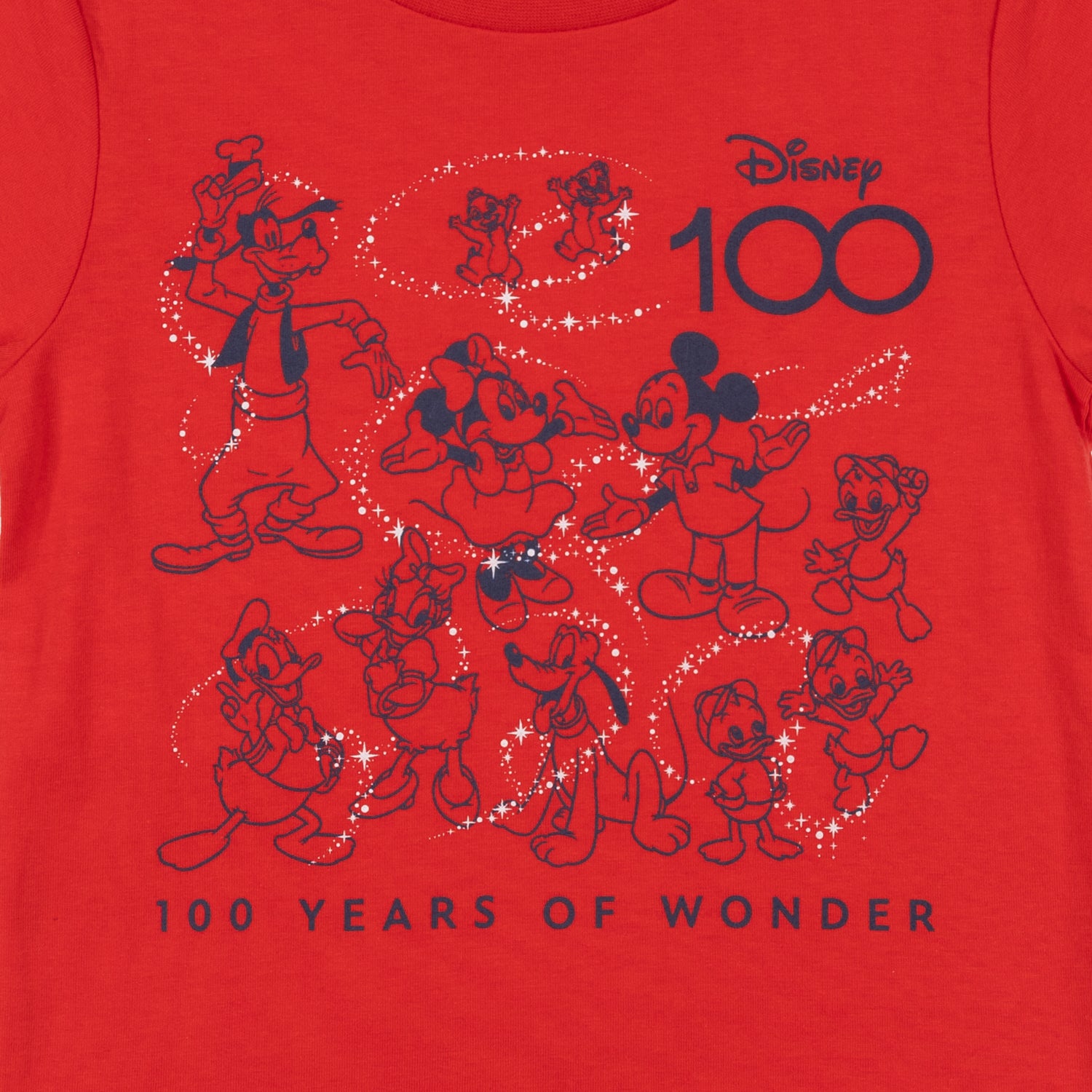 Polera Niño Micke & Minnie 100 años Rojo Disney