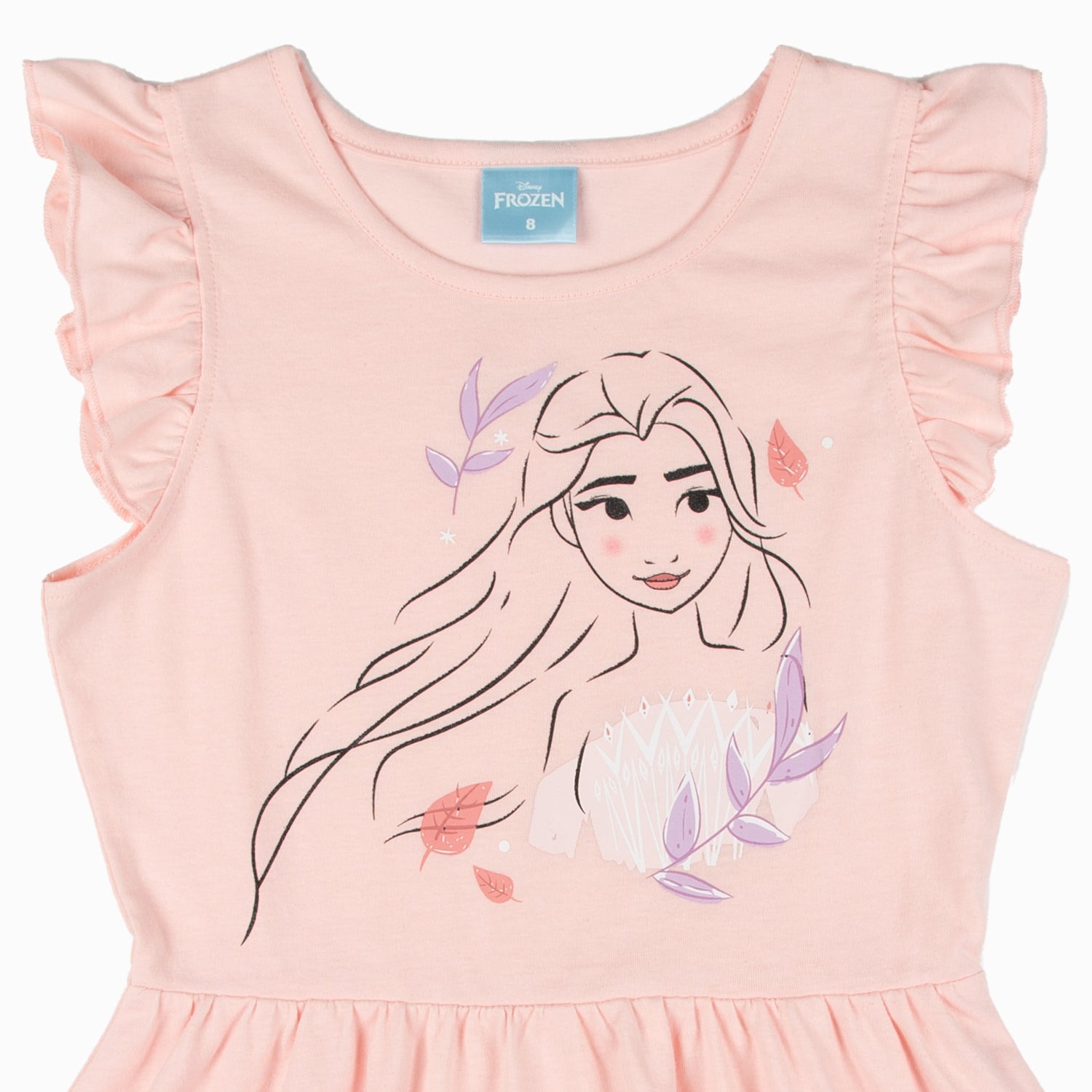 Vestido Niña Elsa Silueta Frozen Rosa Disney