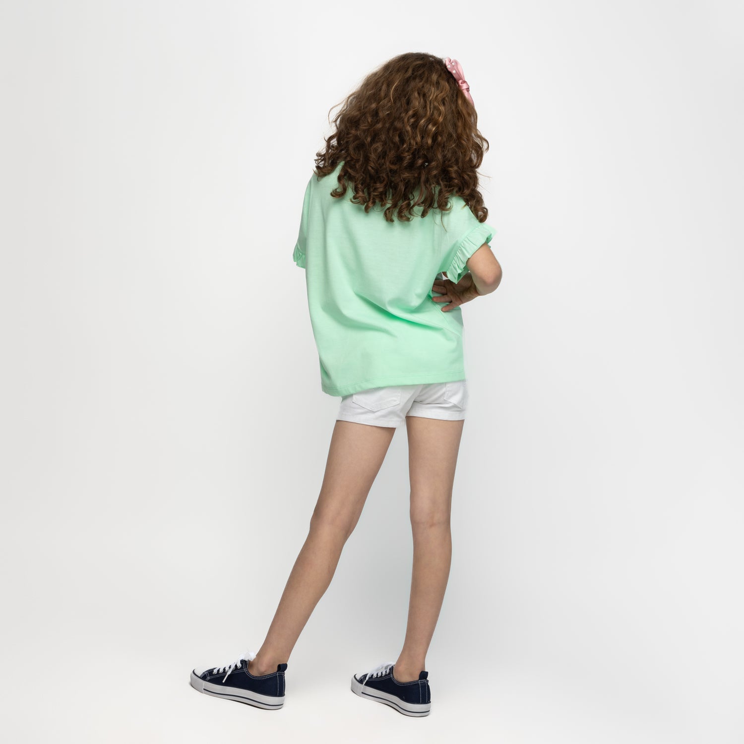 Polera Niña Shine On Wish Verde Disney