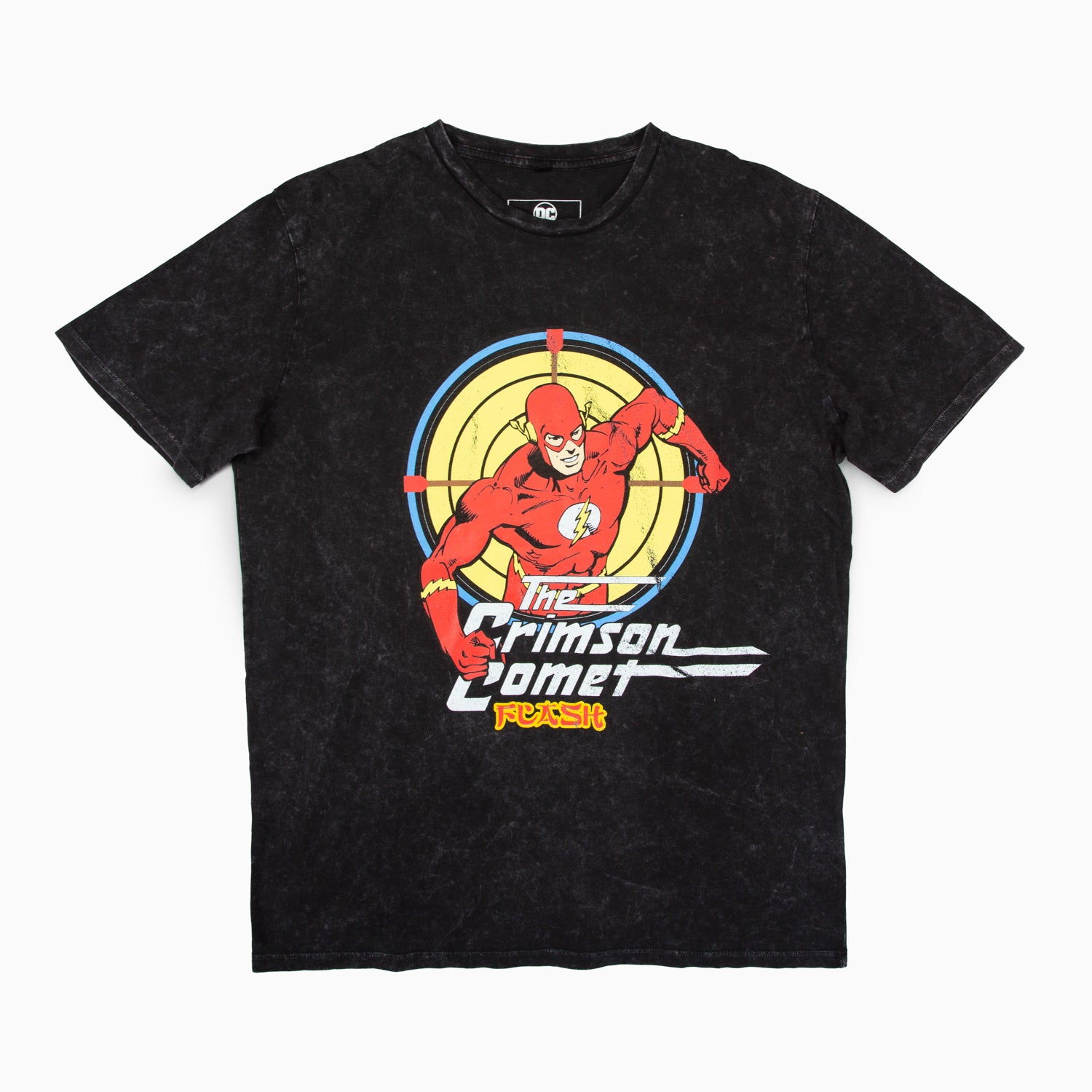 Polera Hombre  The Flash Cometa Gris Dc Comics