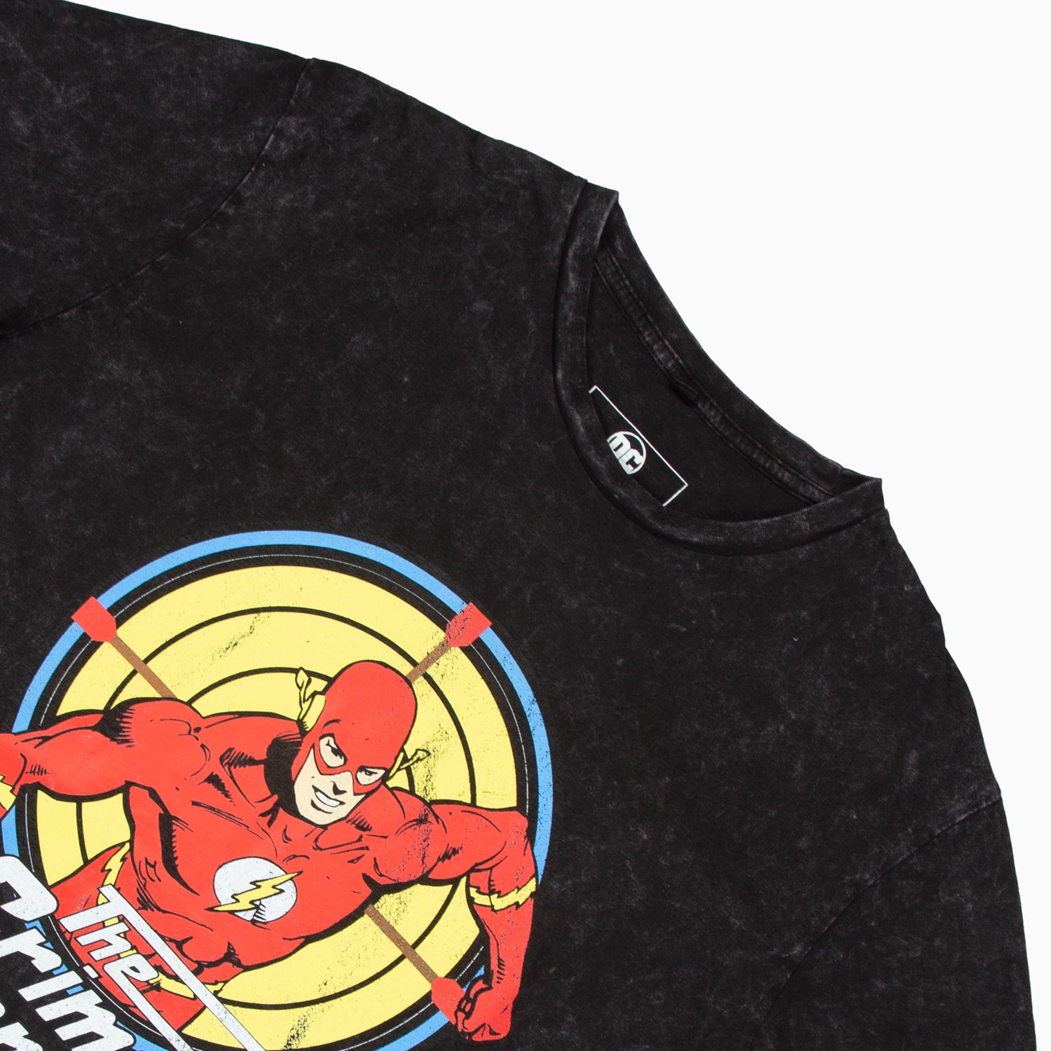 Polera Hombre  The Flash Cometa Gris Dc Comics