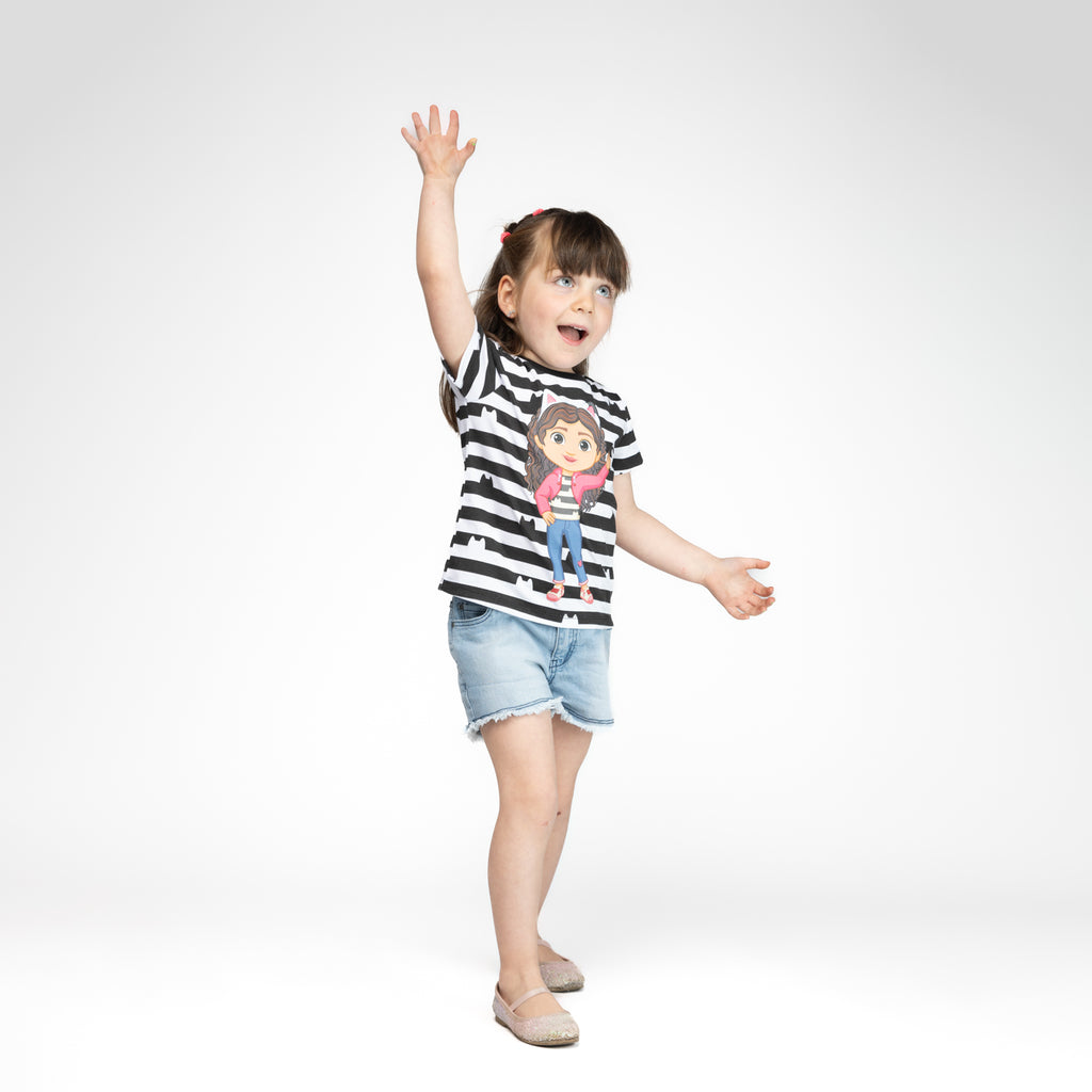 Polera Niña Cat Blanco Gabby Dollhouse